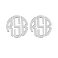 Alison & Ivy Original Monogram Stud Earrings - 20 mm